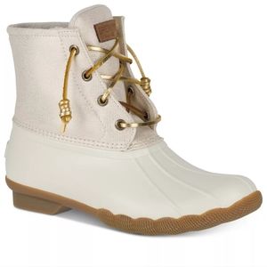 Sperry Canvas Saltewater Rain Boots
